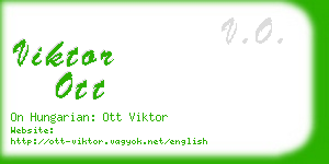 viktor ott business card